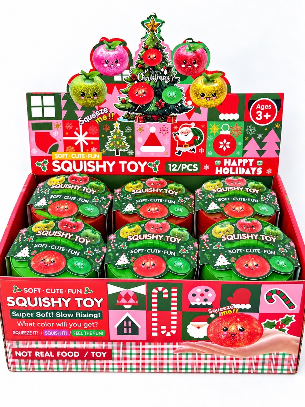 ONE Random NEW IN BOX Christmas Dumpling Squishy Toy